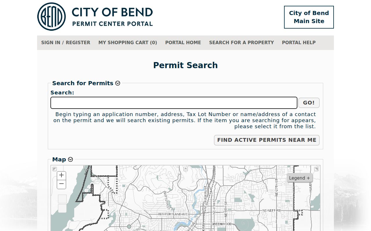 Bend residents directory CityView permit locator