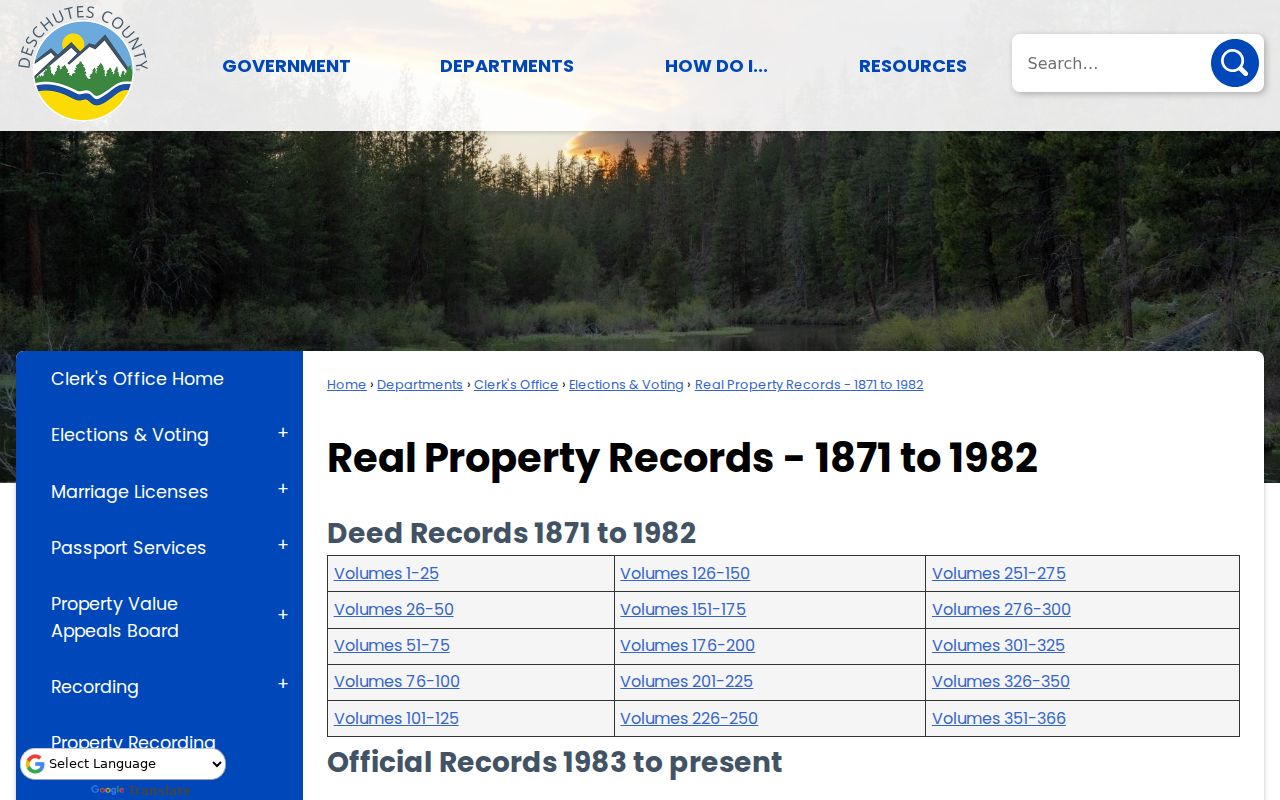 Bend previous residents research in historic Deschutes deed records